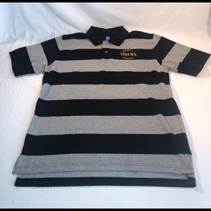 Men’s NCAA Missouri Tigers Striped Polo Shirt XL